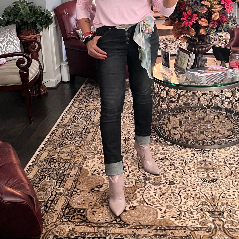 Used Pink Mauve Patent Nine West Women's Jody3 Ankle Bootie